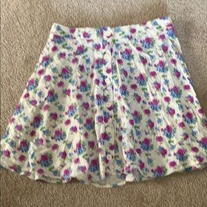 Floral mini skirt
